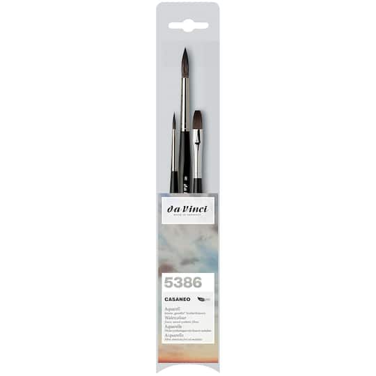 da Vinci CASANEO 3 Piece Synthetic Brush Set